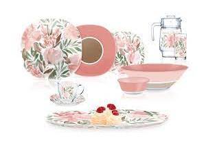 Набор посуды Flower Pad Rose 46 предметов 