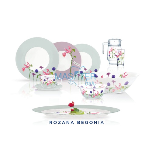 Набор посуды Rozana Begonia 46 предметов