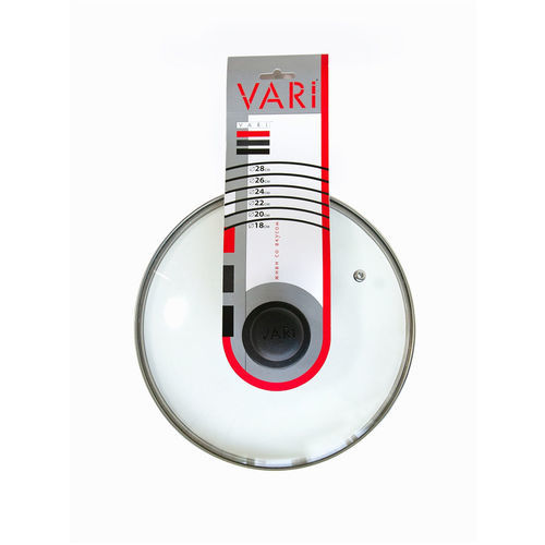 Vari / Крышка для сковороды D26см, с металлическим ободом и пароотводом
