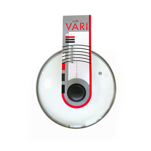 Vari / Крышка для сковороды D28см, с металлическим ободом и пароотводом