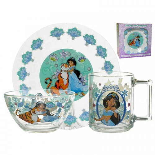 Набор детской посуды Luminarc Disney Принцесса Жасмин, 3 предмета