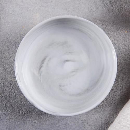 Соусник «Мрамор», 8×2,5 см, цвет серый